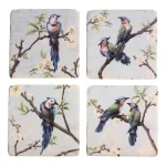 onderzetters vogel op tak s/4